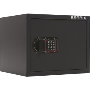 Сейф мебельный Brabix SF0280EL электронный замок черный (291149)