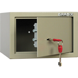 Сейф мебельный Brabix D018m ключевой замок крепление к стене (291161) ключевой