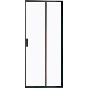 Дверное полотно Vincea Garda VHC-1G 90x190 профиль черный, стекло прозрачное (VHC-1G900CLB)