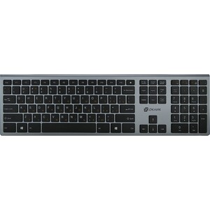 Клавиатура Oklick 890S wireless slim серый клавиатура a4tech fstyler fk10 белый серый usb