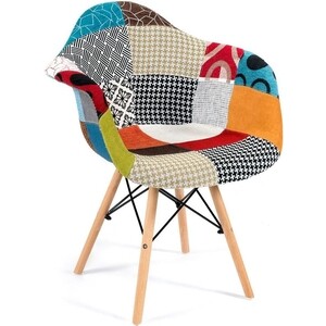 Кресло TetChair Secret De Maison Cindy soft (Eames) (mod. 101) береза/металл/мягкое сиденье/ткань мультицвет