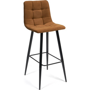 Барный стул TetChair Chilly (mod.7095) ткань/металл коричневый barkhat 11/черный