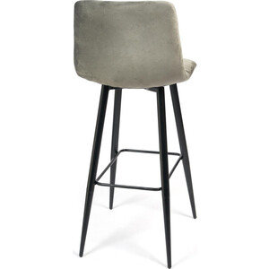 Барный стул TetChair Chilly (mod.7095) ткань/металл серый barkhat 26/черный