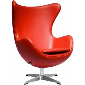 Кресло Bradex Egg Chair красный (FR 0481) стол компьютерный bradex basic 110х59х75 c полкой для монитора 40х20 подстаканником крючком для наушников карбон красный fr 0682