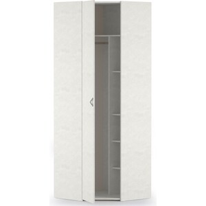 Шкаф для одежды угловой Моби Амели 13.131 шелковый камень (универсальная дверь)