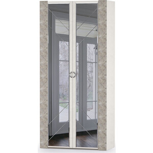 Шкаф для одежды Моби Амели 13.133 шелковый камень/бетон чикаго беж зеркальный шкаф corozo чикаго 65 бетон sd 00000302