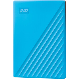 Внешний жесткий диск Western Digital (WD) WDBYVG0020BBL-WESN (2Tb/2.5''/USB 3.0) голубой внешний жесткий диск wd my passport 5 тб wdbpkj0050bbk wesn