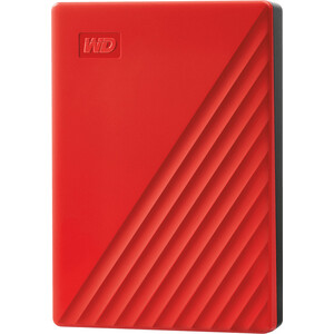 Внешний жесткий диск Western Digital (WD) WDBPKJ0040BRD-WESN (4Tb/2.5''/USB 3.0) красный внешний жесткий диск wd my passport 5 тб wdbpkj0050bbk wesn