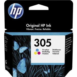 Картридж HP 305 цветной (100 стр.) чернила для hp deskjet 2710 2120 2721 2722 cactus