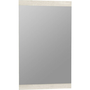 Зеркало навесное ОЛМЕКО 33.13-01 Лючия бетон пайн белый шкаф витрина сохо 32 06 654 × 424 × 2120 мм бетон пайн белый бетон пайн патина