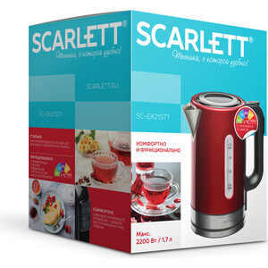 Чайник электрический Scarlett SC-EK21S77 Digital красный