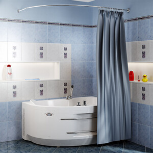 Карниз для ванны Radomir Ирма 160x105 (1-12-2-0-0-229) карниз для ванны radomir г образный для шторы на прямоугольную ванну 150x75 1 12 2 0 0 982