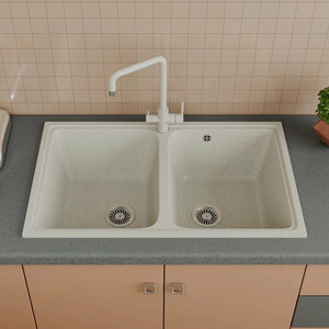 Кухонная мойка и смеситель GreenStone GRS-15-308, GS-001-308 черный