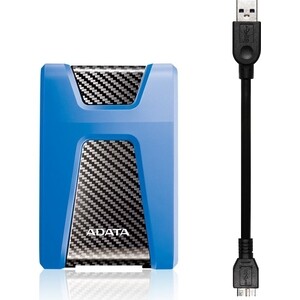 Внешний жесткий диск A-DATA 1TB HD650, 2,5'' , USB 3.1, синий жесткий диск a data hd650 2tb blue ahd650 2tu31 cbl