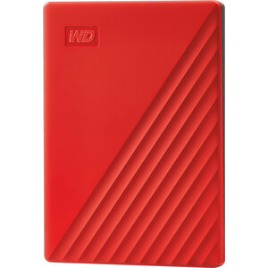 Внешний жесткий диск Western Digital (WD) 2TB WDBYVG0020BRD-WESN,My Passport 2.5'', USB 3.0, Красный внешний жесткий диск wd my passport 5 тб wdbpkj0050bbk wesn