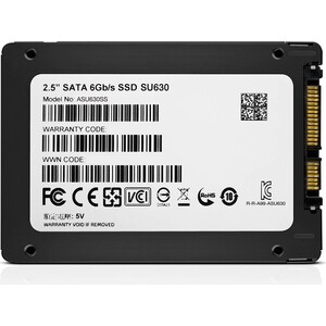 SSD накопитель ADATA 1.92TB Ultimate SU630, 2.5'', SATA III, [R/W - 520/450 MB/s] 3D QLC 1.92TB Ultimate SU630, 2.5