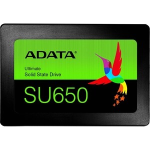 SSD накопитель ADATA 960GB Ultimate SU650, 2.5'', SATA III, [R/W - 520/450 MB/s] 3D-NAND TLC накопитель ssd adata 2 5 ultimate su800 1024 гб sata iii asu800ss 1tt c