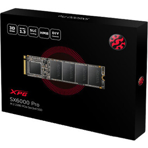 SSD накопитель A-DATA 256GB XPG SX6000 Pro, M.2 2280, PCI-E 3x4, [R/W - 2100/1200 MB/s] 3D-NAND TLC, Realtek