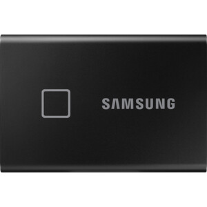 SSD накопитель Samsung 2TB T7 Touch MU-PC2T0K, 3D NAND TLC, USB 3.2 Type-C [R/W - 1050/1000 MB/s] Black накопитель ssd samsung 2tb 970 evo plus m 2 mlc v nand mz v7s2t0bw