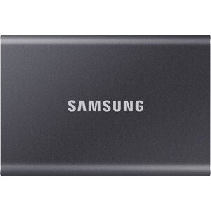 SSD накопитель Samsung 2TB Т7 Portable MU-PC2T0T, V-NAND, USB 3.2 Gen 2 Type-C [R/W - 1000/1050 MB/s] netac wh12 2 5 inch type c portable hard drive case high speed transmission for 2 5 inch 7 9 5mm sata hdd ssd type c to usb a
