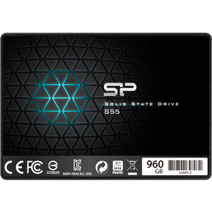 SSD накопитель Silicon Power 960GB S55, 2.5'', SATA III [R/W - 560/530 MB/s] TLC