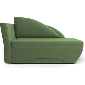 Кушетка Шарм-Дизайн Трио левый рогожка зеленый