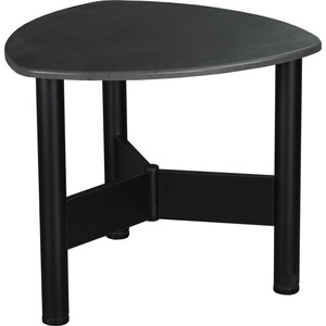 Стол журнальный Мебелик Саут 1Д мини черный, серый бетон (П0004134)