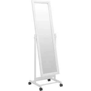 Зеркало Мебелик В 27Н напольное, белый (П0002885) зеркало напольное мебель импэкс leset мэмфис белый