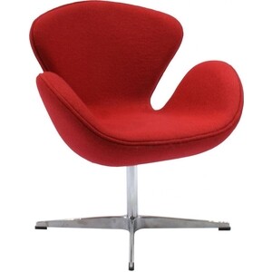 Кресло Bradex Swan chair красный кашемир (FR 0001) стол компьютерный bradex basic 110х59х75 c полкой для монитора 40х20 подстаканником крючком для наушников карбон красный fr 0682