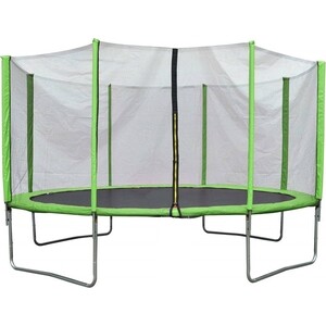 Батут Капризун с лестницей и внешней сеткой 360 см зеленый (AL-out360-green) шатер с москитной сеткой зеленый 3х3х2 65 м четырехугольный с двойной крышей green days