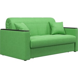 Диван Агат Неаполь 1.4 - Velutto 31 зеленый/накладка венге диван агат ницца 1 8 velutto 15 фиолетовый накладка венге