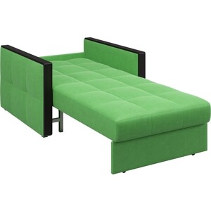 Кресло Агат Лион 0.8 - Velutto 31 зеленый/накладка венге