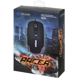 Мышь Oklick 965G RACER черный оптическая (2400dpi) USB (6but)