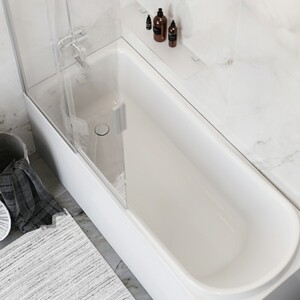 Акриловая ванна Am.Pm Like 170x70 с каркасом, душем и шторкой (WK80EE)