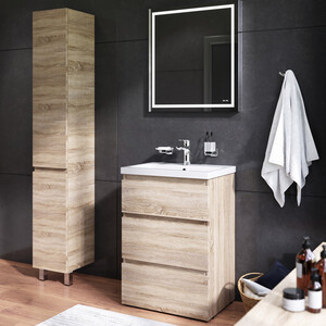 Мебель для ванной Am.Pm Gem S 60 напольная с раковиной, зеркалом и аксессуарами (BK91GC)