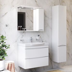 Мебель для ванной Am.Pm Like 80 подвесная, с раковиной, зеркалом и аксессуарами (BK80GE)