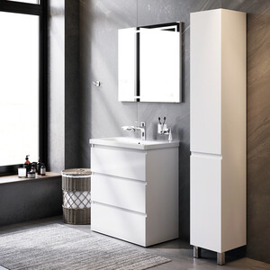 Мебель для ванной Am.Pm Gem S 75 напольная с раковиной, зеркалом и аксессуарами (BK91GF)