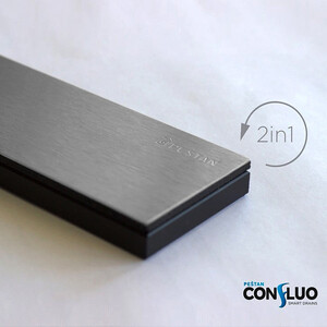 Душевой лоток Pestan Confluo Frameless Line 450 Black Glass (13701202)