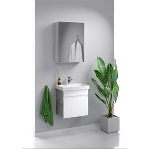 Мебель для ванной Aqwella Smart 50х35 бетон светлый зеркало шкаф comforty франкфурт 90 бетон светлый