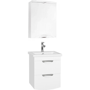 Мебель для ванной Style line Жасмин-2 Люкс 50 белая зеркало шкаф style line жасмин 55 с подсветкой белый 4650134470611