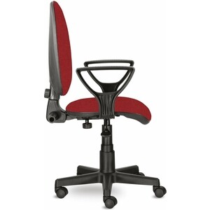 Кресло офисное Brabix Prestige Ergo MG-311 регулируемая эргономичная спинка, ткань красное С-16 (532424)