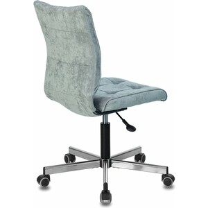 Кресло офисное Brabix Stream MG-314 без подлокотников пятилучие серебро, ткань серо-голубое LT-28 (532395)