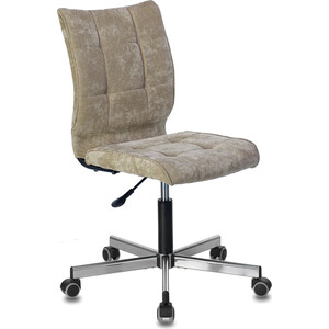Кресло офисное Brabix Stream MG-314 без подлокотников пятилучие серебро, ткань песочное LT-21 (532396) кресло офисное brabix focus ex 518 ткань серое 531576