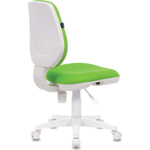 Кресло офисное Brabix Fancy MG-201W без подлокотников, пластик белый салатовое TW-18 (532414)