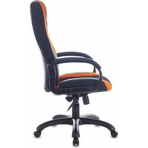 Кресло компьютерное Brabix Premium Rapid GM-102 экокожа/ткань черное/оранжевое (532420)