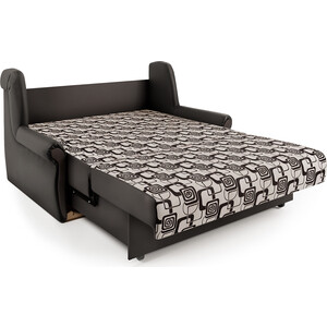 Диван-кровать Шарм-Дизайн Аккорд М 160 экокожа шоколад и ромб