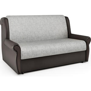 Диван-кровать Шарм-Дизайн Аккорд М 160 экокожа шоколад и серый шенилл кресло кровать шарм дизайн шарм экокожа шоколад и серый шенилл