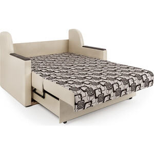 Диван-кровать Шарм-Дизайн Аккорд Д 160 экокожа беж и ромб