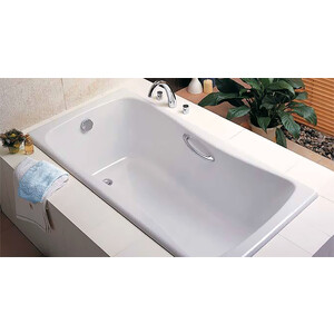 Чугунная ванна Jacob Delafon Bliss 170x75 без отверстий для ручек (E6D902-0)