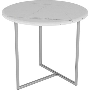 Стол журнальный Мебелик Альбано белый мрамор стол журнальный мебелик лючия 2104 бук дуб маррон п0004582